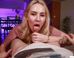 Ash-blonde fellates penis and gets plowed firm