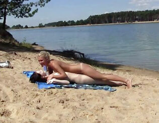 2 super hot russian young woman getting a sunburn on the